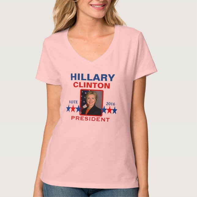 Hillary Clinton for President 2016 T-Shirt (Front)