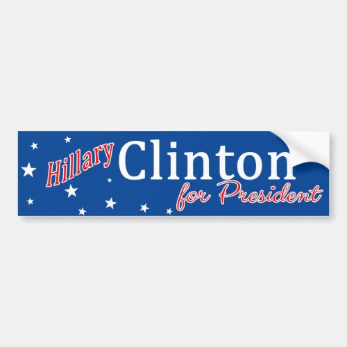 Hillary Clinton for President Bumper Sticker