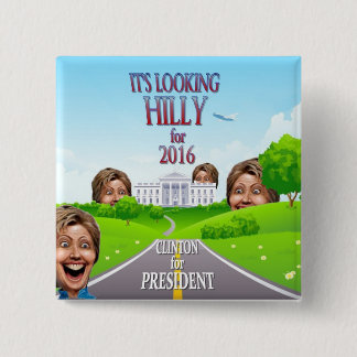 Hillary Clinton for President in 2016 Pinback Button
