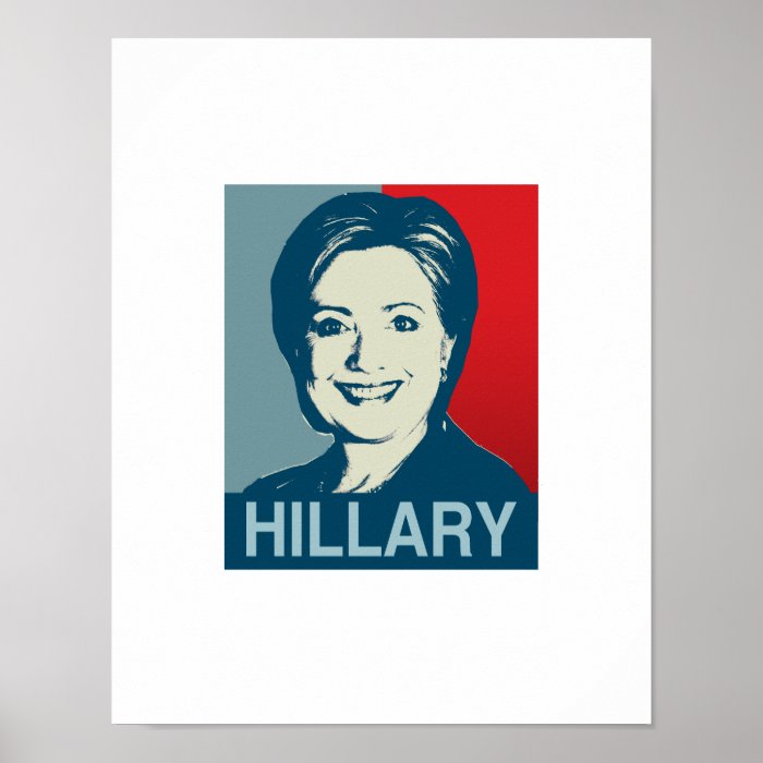 HILLARY CLINTON HOPE  .png Print