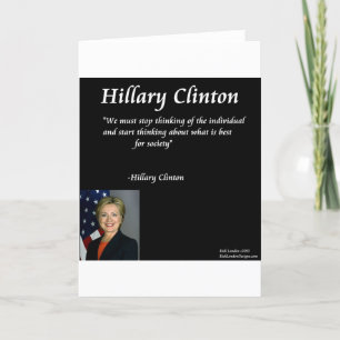 Hillary Clinton "Individuals" Quote Card