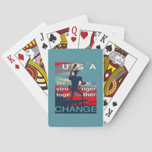 Hillary Clinton latest campaign slogan for 2016 Poker Cards
