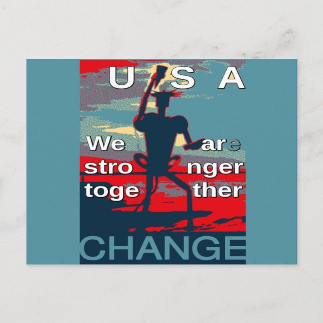 Hillary Clinton latest campaign slogan for 2016 Postcard (Front)