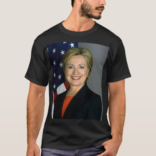 Hillary Clinton Mens Basic Dark T_Shirt