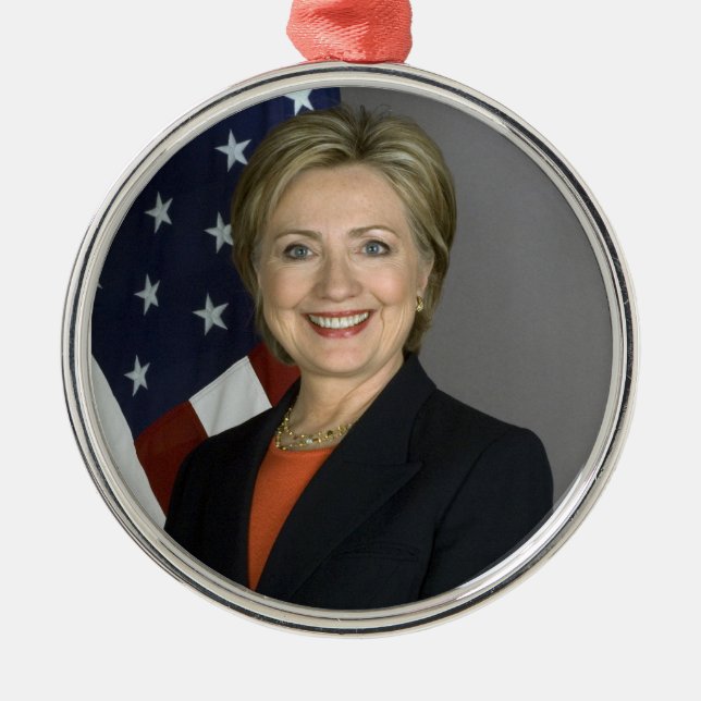 Hillary Clinton Metal Ornament (Front)