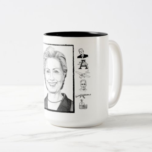 Hillary Clinton MKULTRA Mousepad Two_Tone Coffee Mug