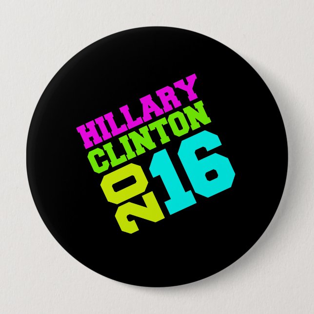 HILLARY CLINTON NEON SWAY.png Pinback Button (Front)