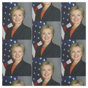 Hillary Clinton Official Portrait Fabric