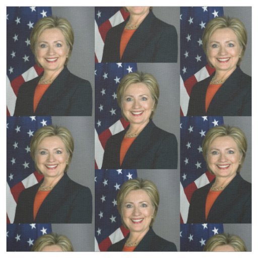 Hillary Clinton Official Portrait Fabric