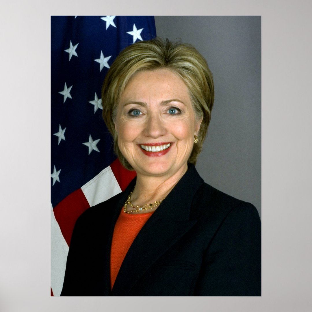 Hillary Clinton Official Portrait Poster | Zazzle