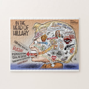 Hillary Clinton Pieces of Her Mind Jigsaw Puzzle
