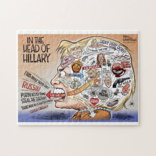 Hillary Clinton Pieces of Her Mind Jigsaw Puzzle