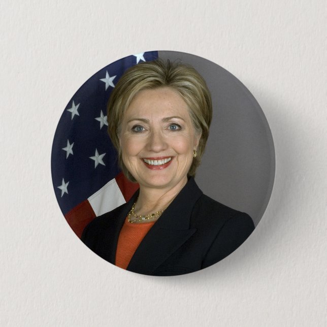Hillary Clinton Pinback Button (Front)