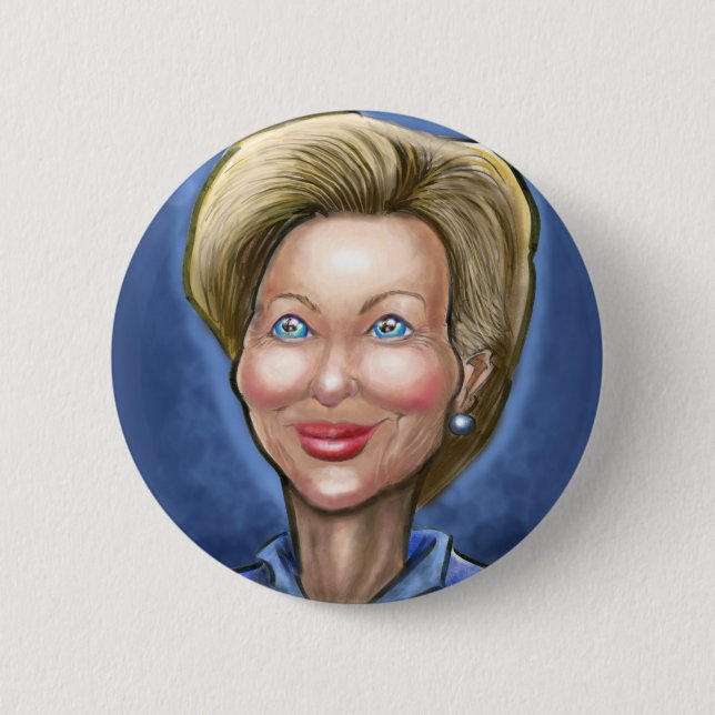 Hillary Clinton Pinback Button (Front)
