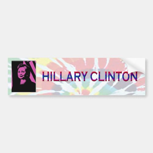 Hillary Clinton Pop Art Bumper Sticker