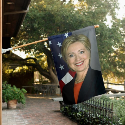 Hillary Clinton Portrait House Flag