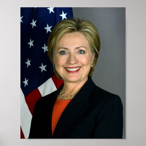 Hillary Clinton Portrait Poster