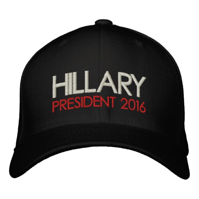 HILLARY CLINTON President 2016 Embroidered Baseball Cap (Front)