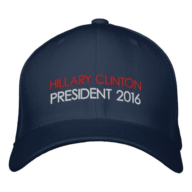 HILLARY CLINTON President 2016 Embroidered Baseball Hat (Front)