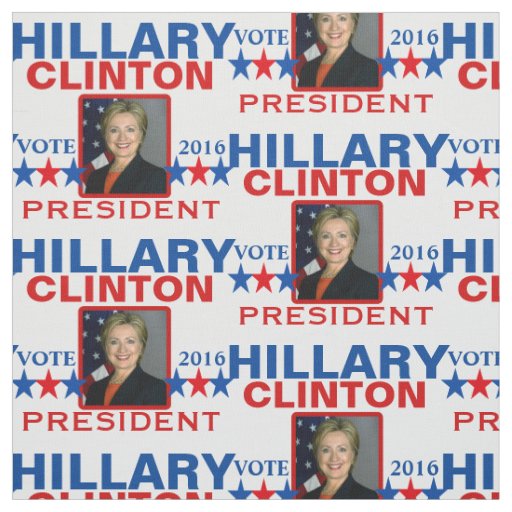 Hillary Clinton President 2016 Fabric