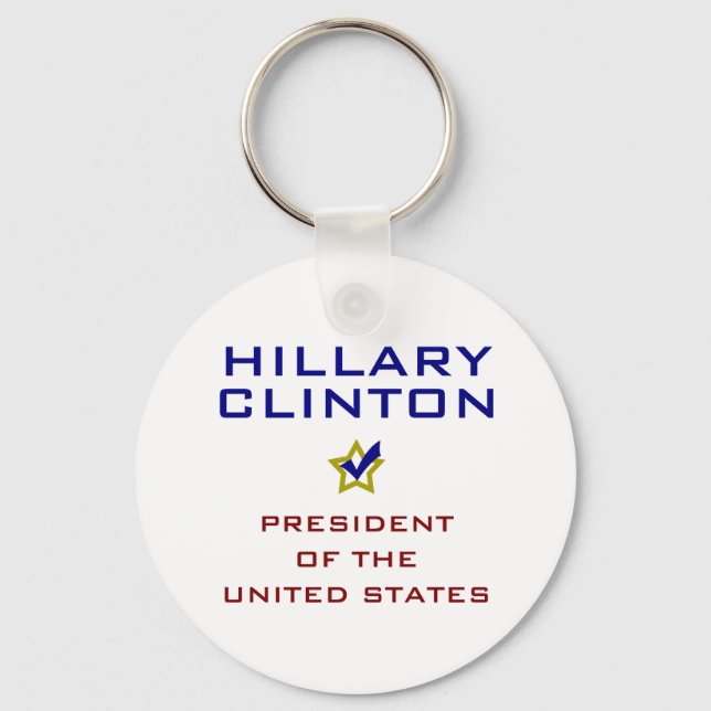 Hillary Clinton President USA V2 Keychain (Front)