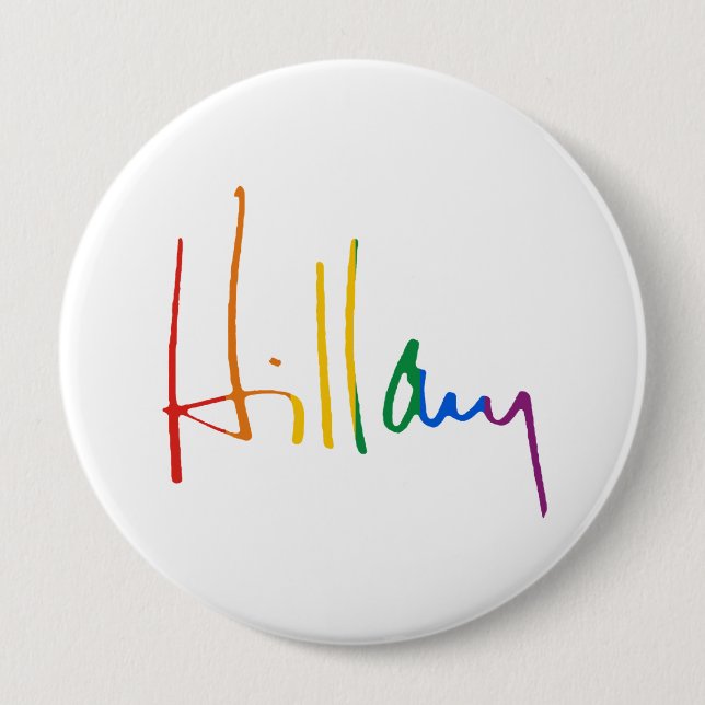 HILLARY CLINTON PRIDE -.png Pinback Button (Front)