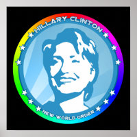 hillary clinton. rainbow.