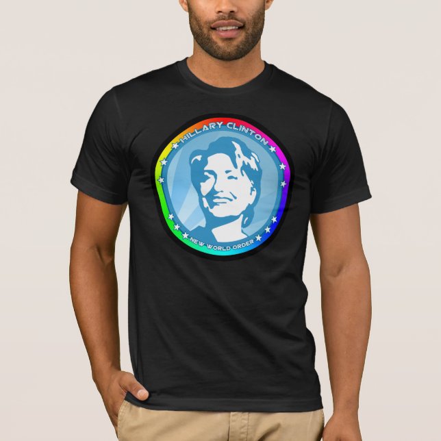 hillary clinton. rainbow. T-Shirt (Front)