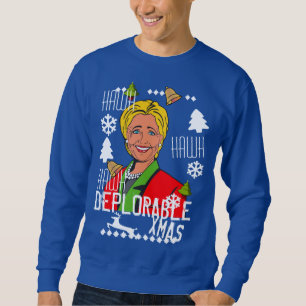 Hillary Clinton Red Ugly Christmas Sweater