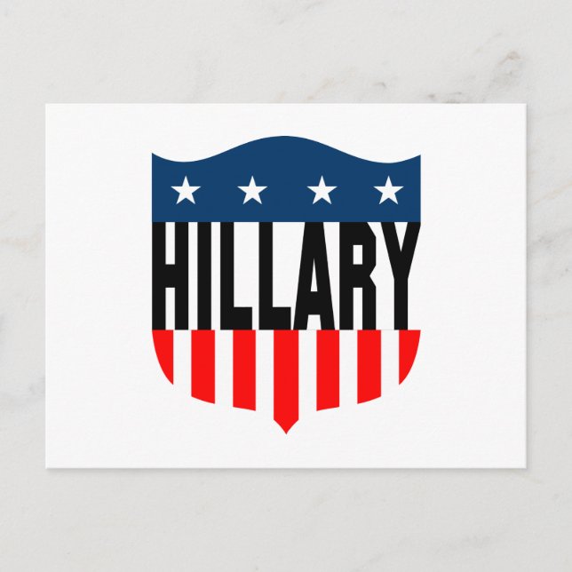 hillary clinton stars and stripes postcard (Front)