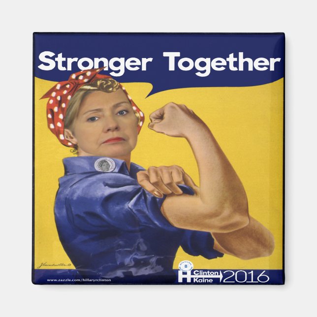 Hillary Clinton Stronger Together Magnet (Front)