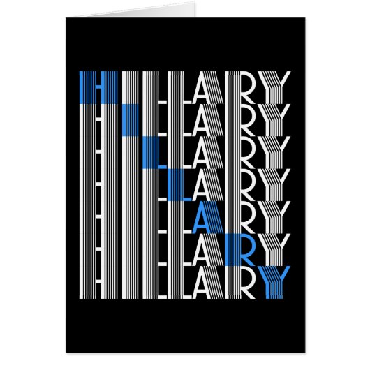 hillary clinton textual cards (Front)