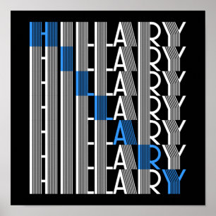 hillary clinton textual poster