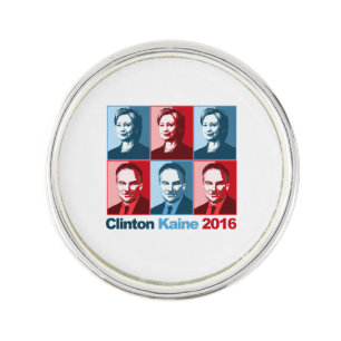 Hillary Clinton Tim Kaine 2016 Pin