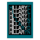 hillary clinton type stack cards (Front)