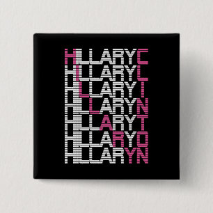 hillary clinton type stack pinback button