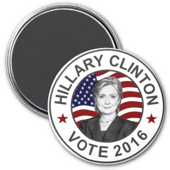 Hillary Clinton Us Flag Magnet by EST_Design at Zazzle