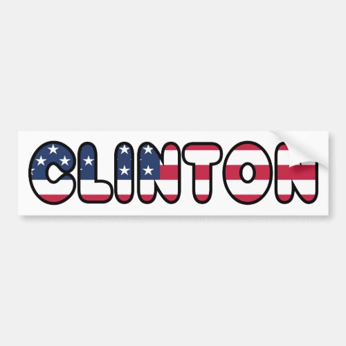 Hillary Clinton USA President Elections 2016 Bumper Sticker