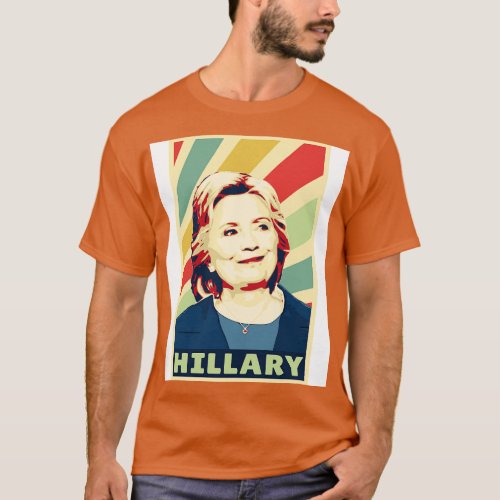 Hillary Clinton Vintage Colors 1 T_Shirt