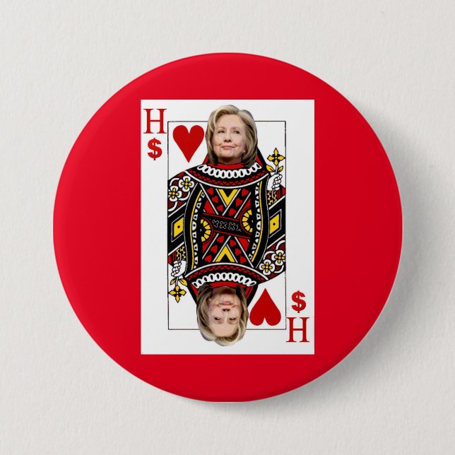 Hillary Clinton: Wall Street Queen Pinback Button (Front)