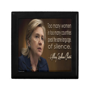 Hillary Clinton Women R Anonymous Gifts & Tees Keepsake Box