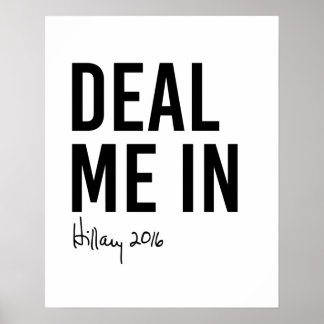 Hillary - Deal Me In - Poster