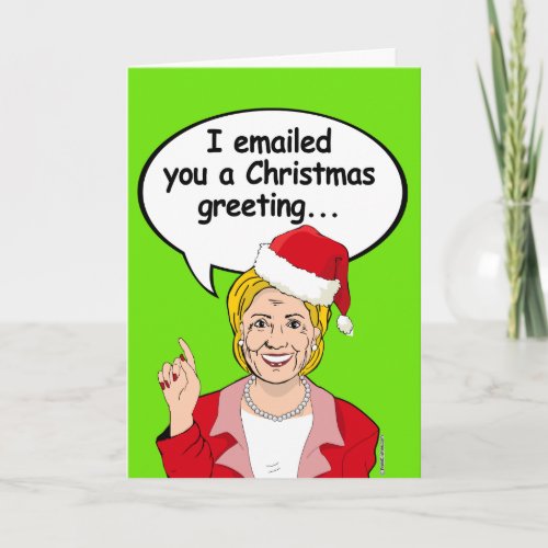 Hillary email Christmas greeting Holiday Card