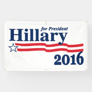 Hillary For President 2016 Banner