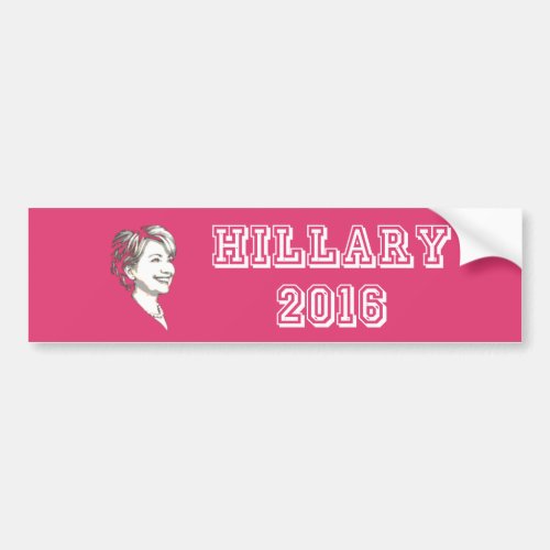 Hillary For President 2016 Bumper Sticker