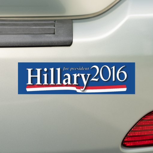 Hillary For President 2016 Bumper Sticker | Zazzle