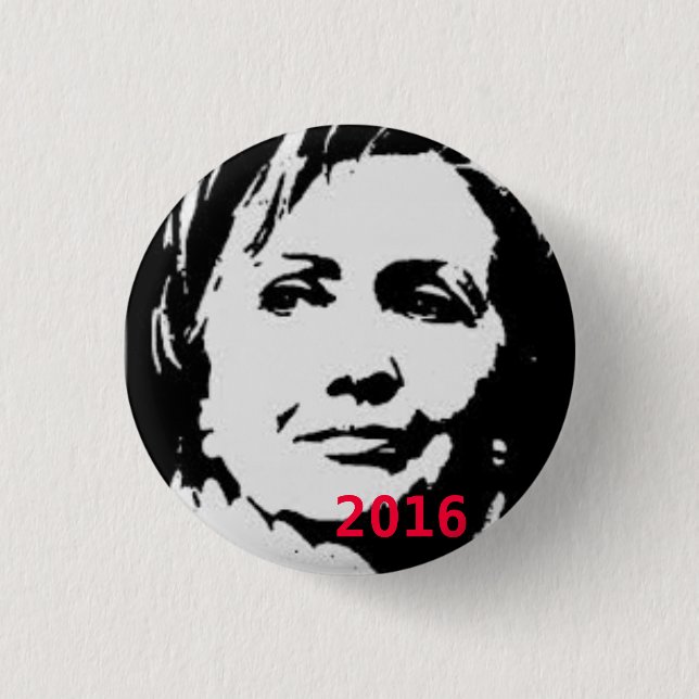 Hillary for President 2016 Button (Front)