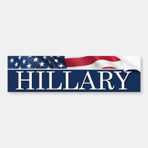 Hillary for president 2016 car bumper sticker | Zazzle