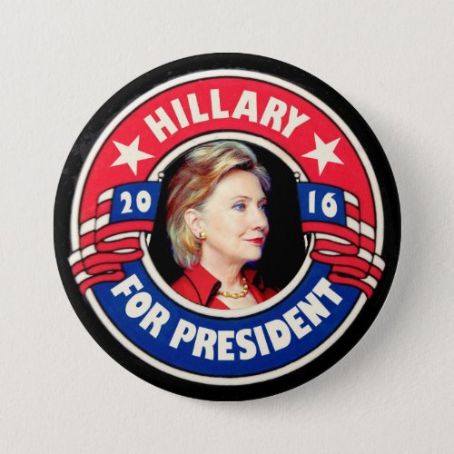 Hillary for President 2016 Pinback Button