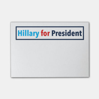 Hillary for President (Choose Your Own Color) Post-it Notes